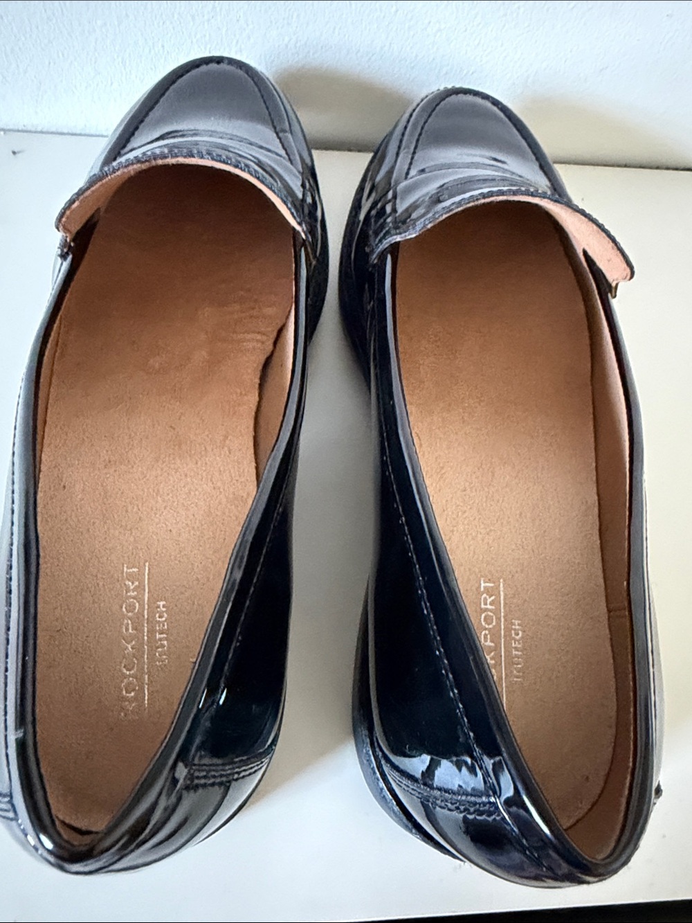 Rockport Black Patent Leather Penny Loafers . Women’s Sz 8.5 - Picture 8 of 9